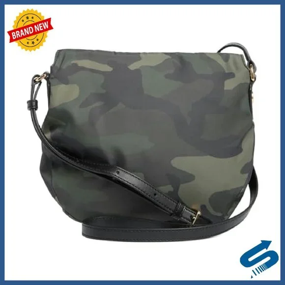 Nylon Mini Crossbody Bag with Snap Flap & Adjustable Strap